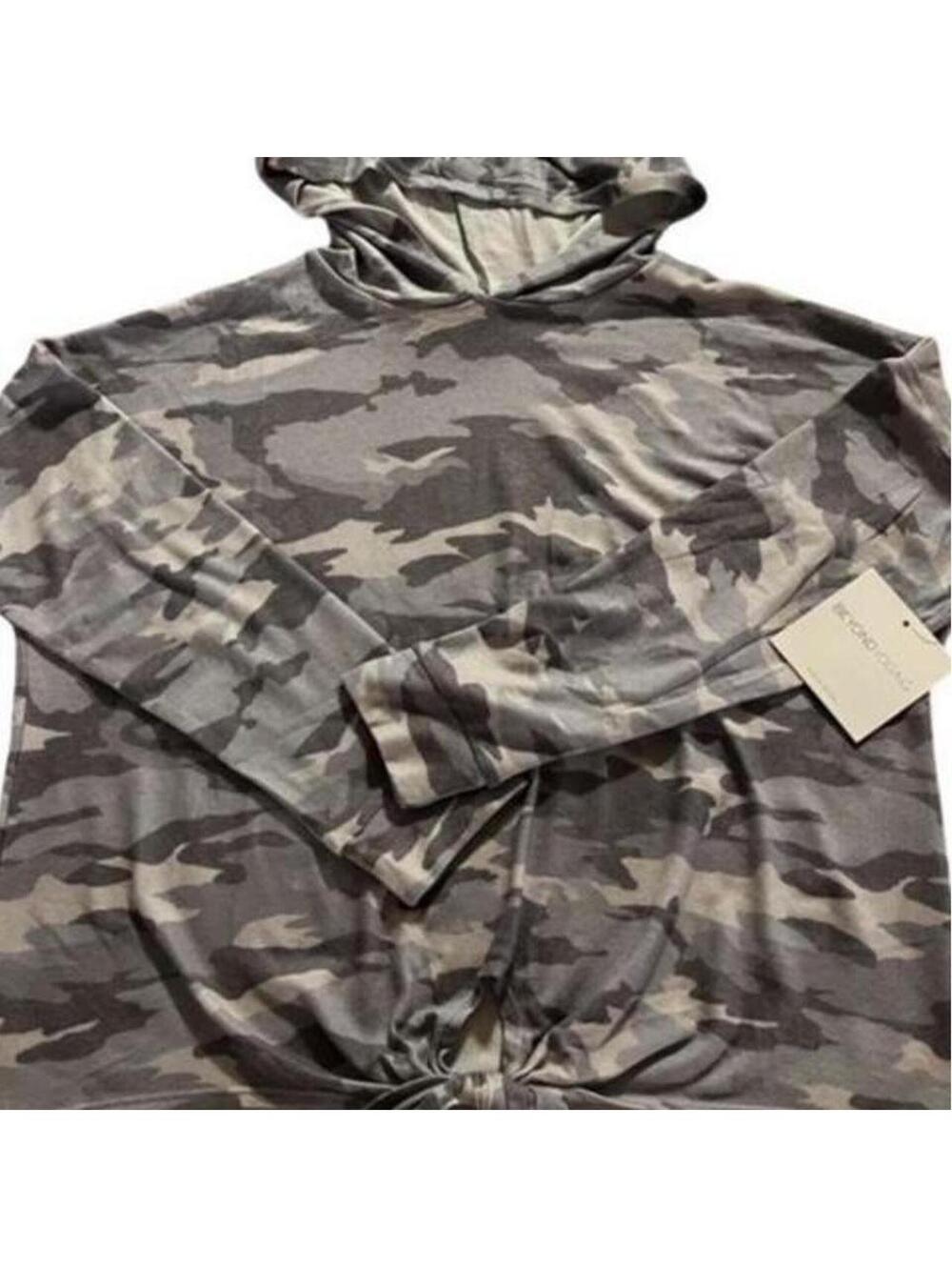 Beyond Yoga Camo Hacci Tied Up Hoodie NWT, Medium